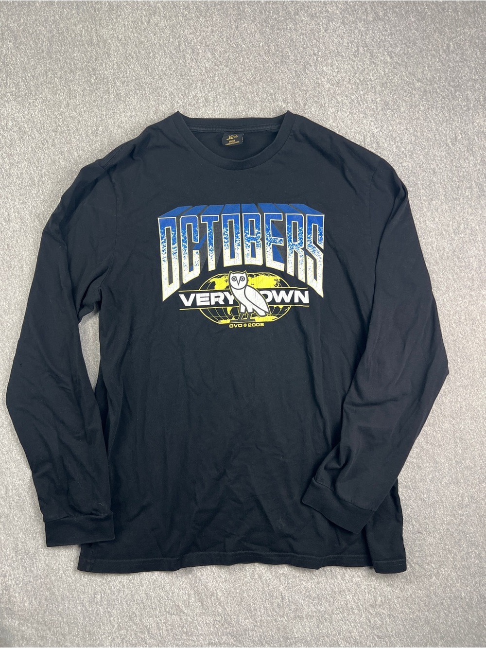 October's Very Own (OVO) Black Long-Sleeve Graphic Shirt size Large - Picture 1 of 10